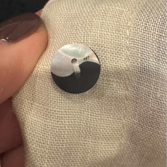 Myrah Penaloza Yin Yang 100% Linen Suka Button Down Top Size XL Like New. - Picture 11 of 12